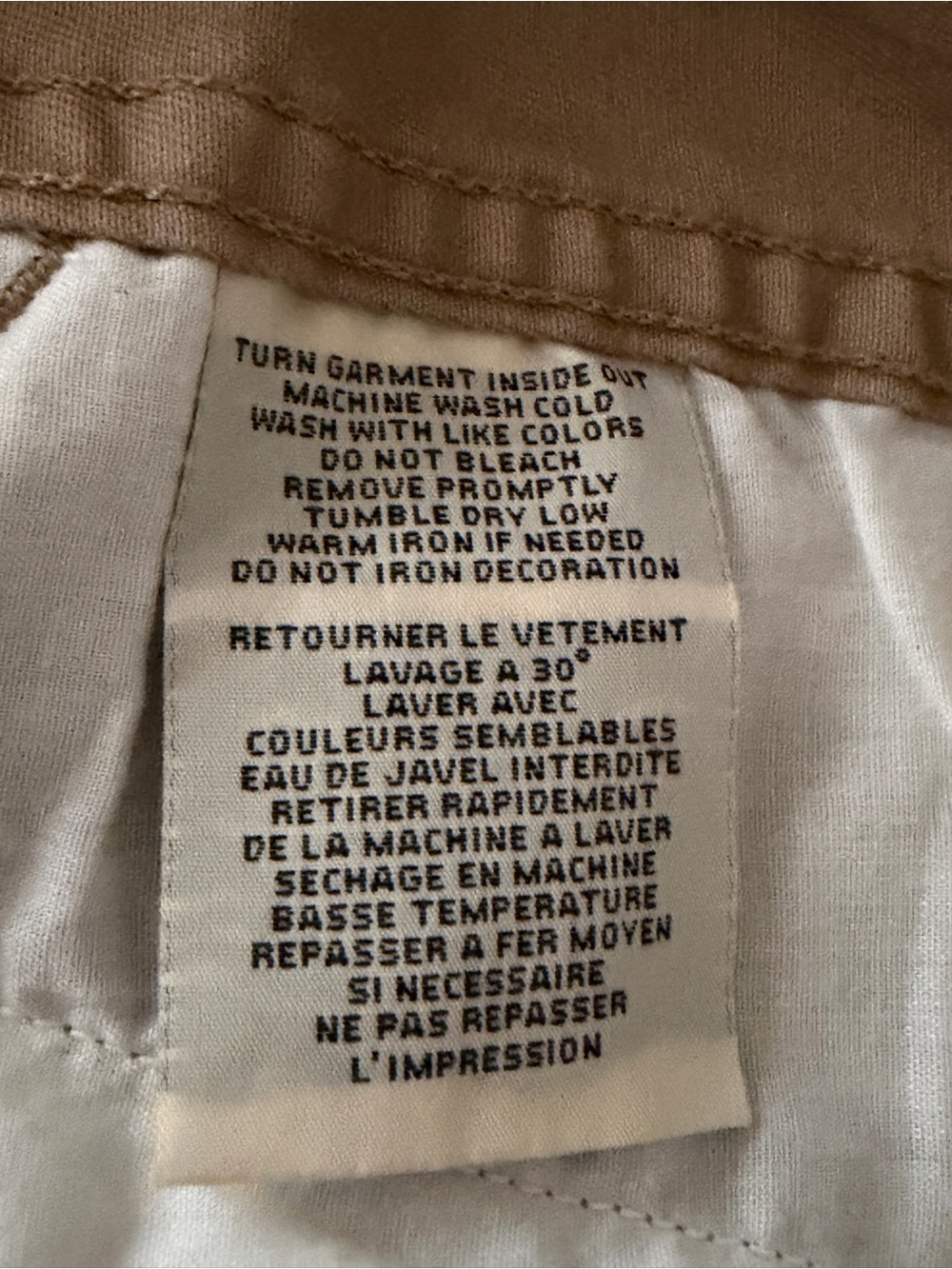 Ralph Lauren Denim & Supply 2 Tone Khaki Shorts w/Distressed American Flag Panel - Picture 8 of 10